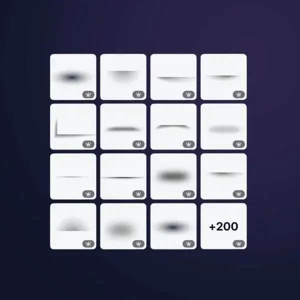 Kit de sombras com mais de 200 peças